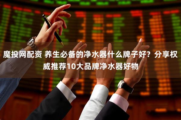 魔投网配资 养生必备的净水器什么牌子好？分享权威推荐10大品牌净水器好物